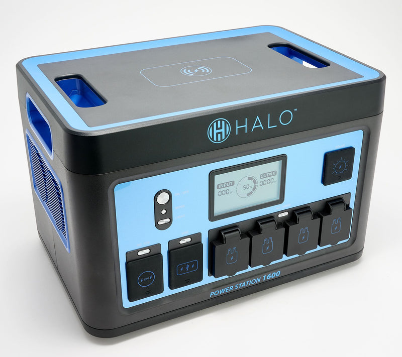 HALO 1600Wh Power Station with 11 Outlets and Wireless Charging Pad — View 5