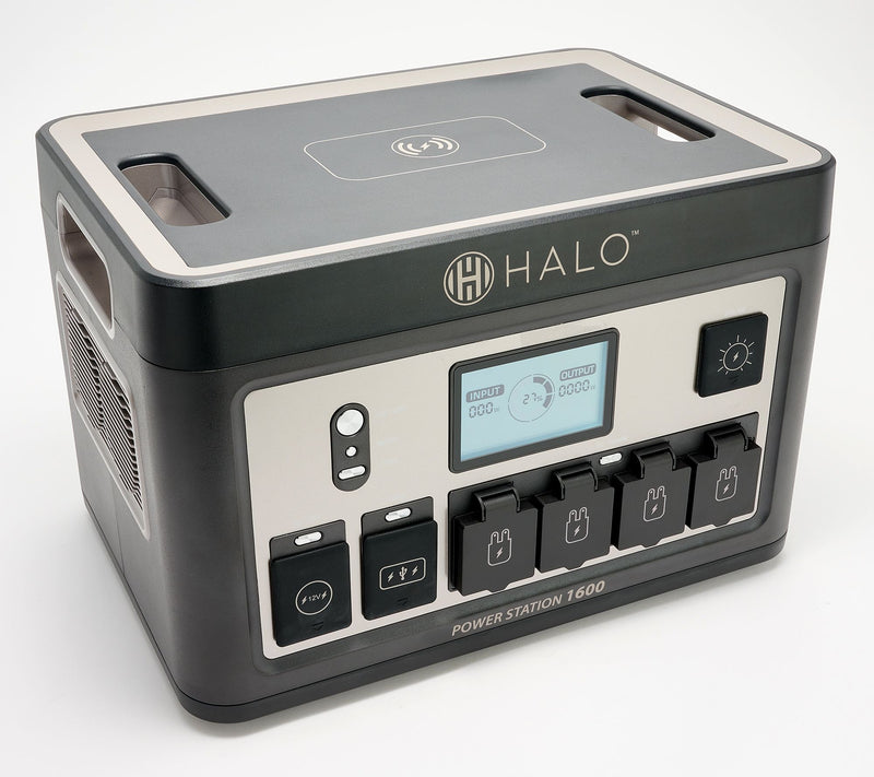 HALO 1600Wh Power Station with 11 Outlets and Wireless Charging Pad — View 7