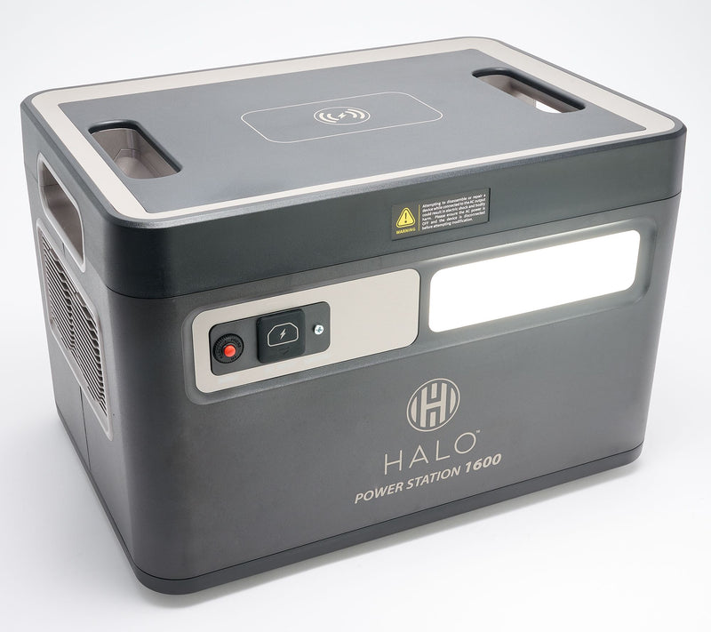 HALO 1600Wh Power Station with 11 Outlets and Wireless Charging Pad — View 10