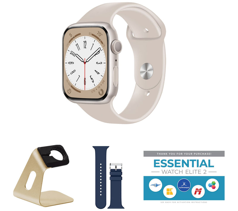 Apple Watch Series 9 45mm M/L GPS Smartwatch w/  Accessories — View 39
