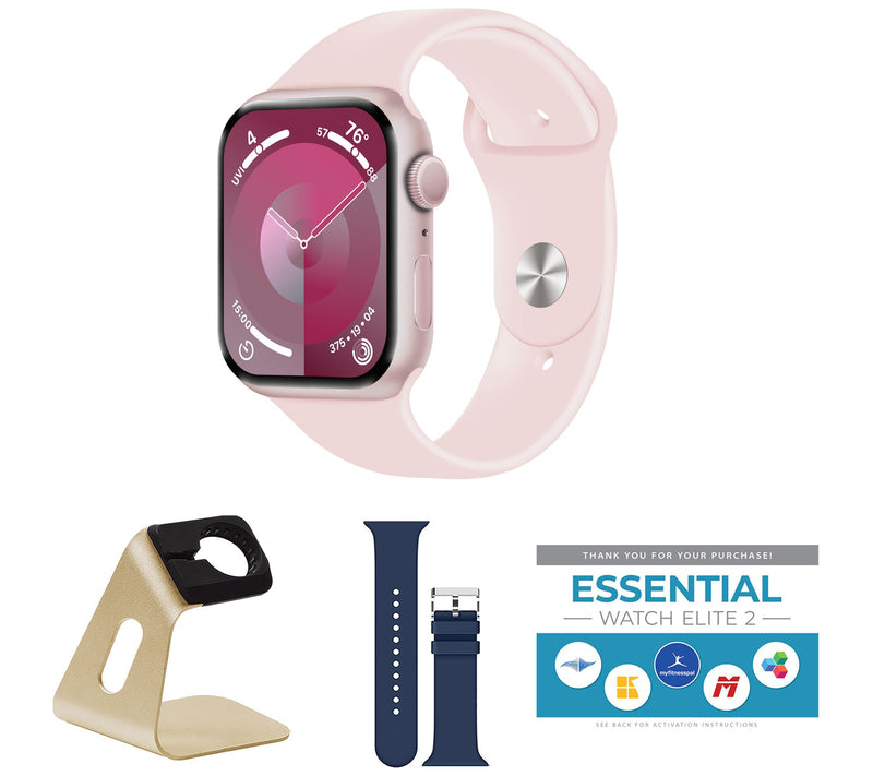 Apple Watch Series 9 45mm M/L GPS Smartwatch w/  Accessories — View 40
