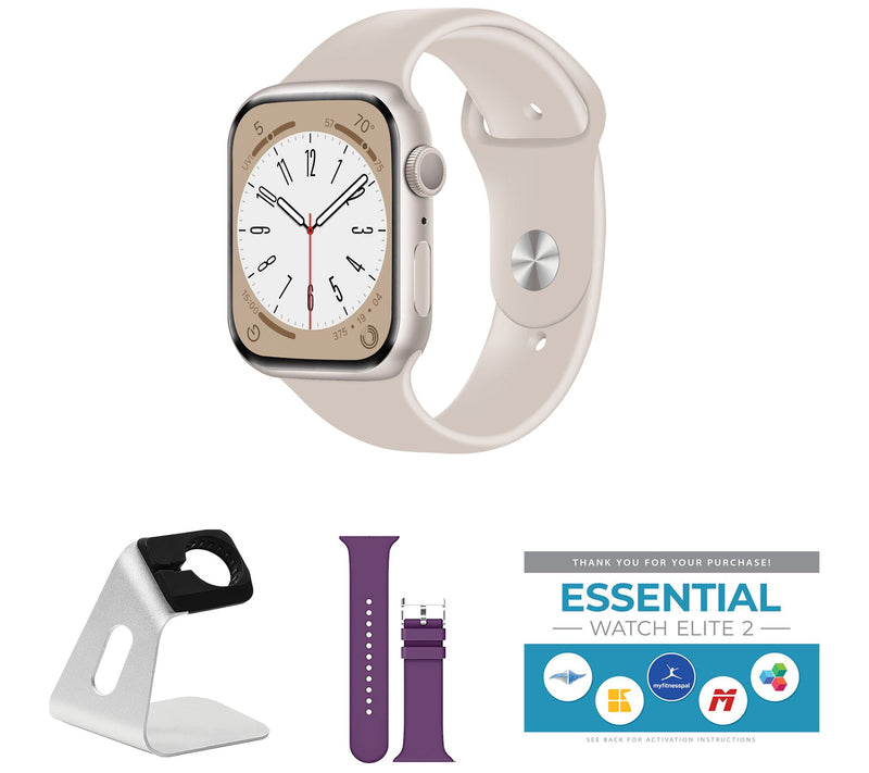 Apple Watch Series 9 45mm M/L GPS Smartwatch w/  Accessories — View 43