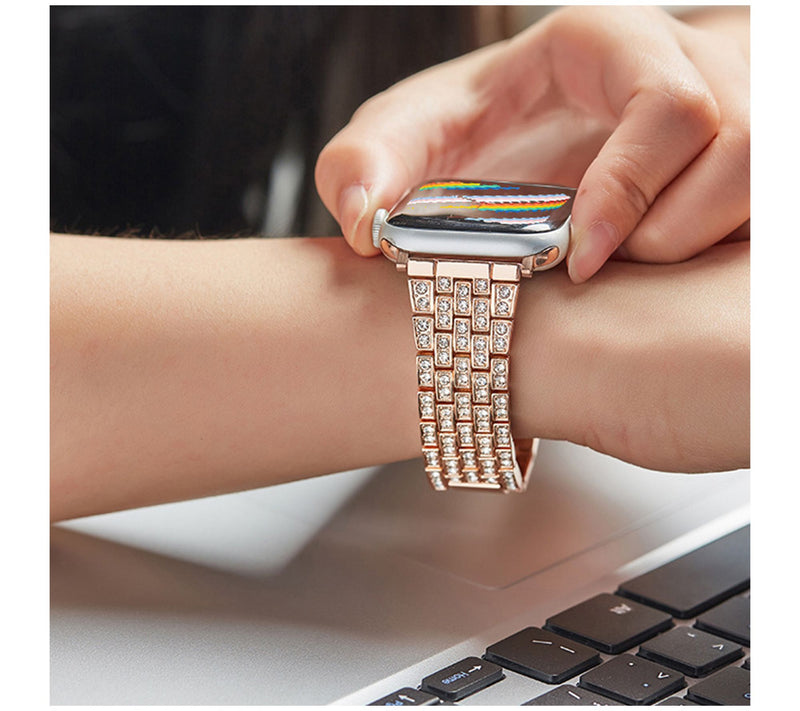 WorryFree Gadgets Bling Metal Band 38/40/41mm — View 3
