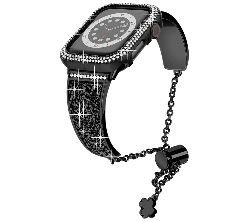 WorryFree Gadgets Bling Metal Band w/ Bling Bumper Case 41mm — View 9