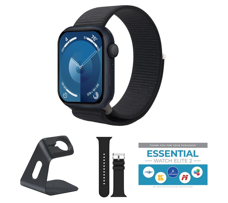 Apple Watch Series 9 GPS 45mm Sport Loop Bundle — View 2