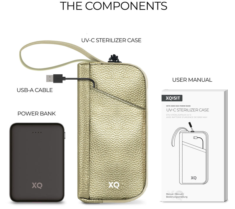 Xqisit Set of 2 UV Bags with Built-in 5,000mAh Power Banks — View 12