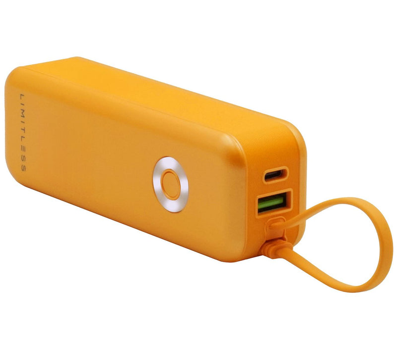 Limitless 5kmAh Power Bank w/ Retractable AC Plug, Built-in Cables & GaN — View 8