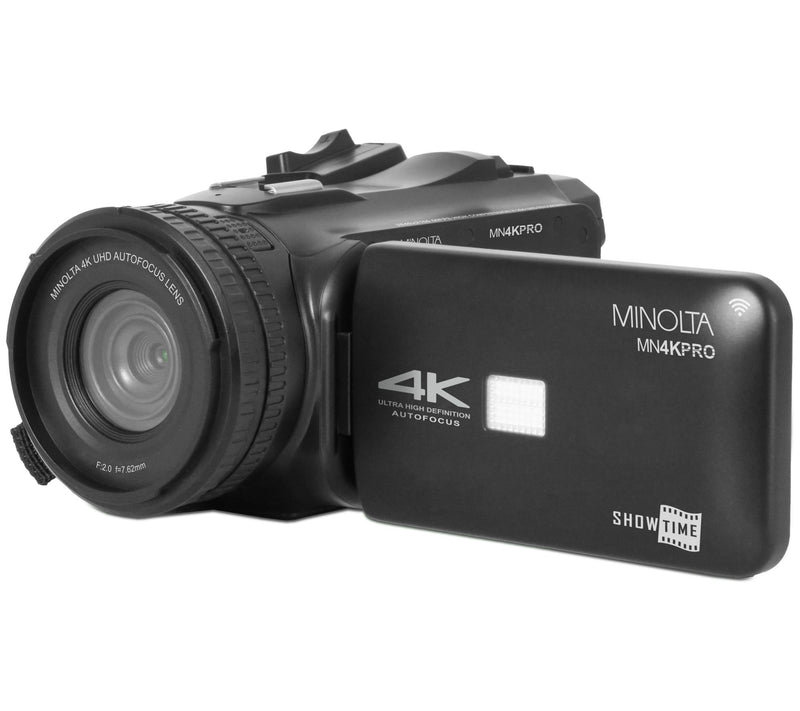 Minolta 4K60FPS Ultra HD / 64 MP Autofocus Proamcorder Kit — View 5