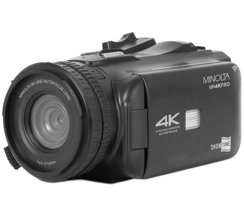 Minolta 4K60FPS Ultra HD / 64 MP Autofocus Proamcorder Kit — View 6