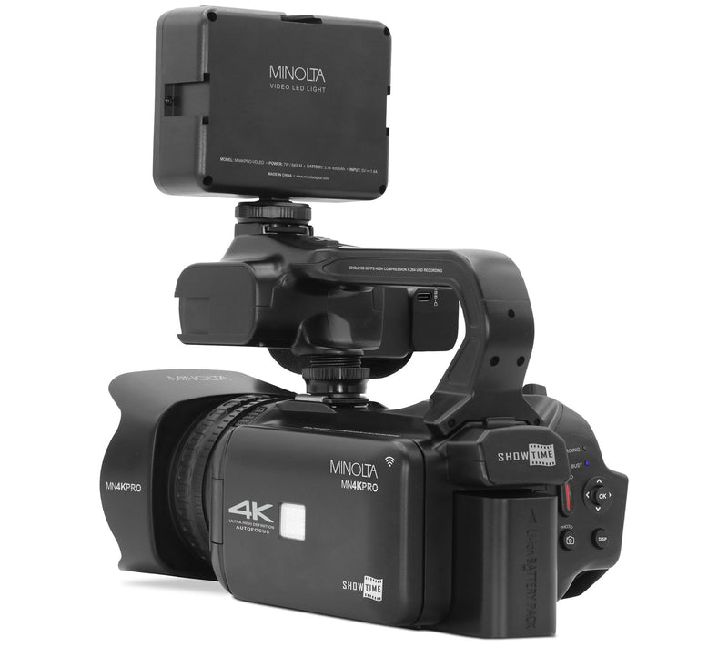 Minolta 4K60FPS Ultra HD / 64 MP Autofocus Proamcorder Kit — View 8