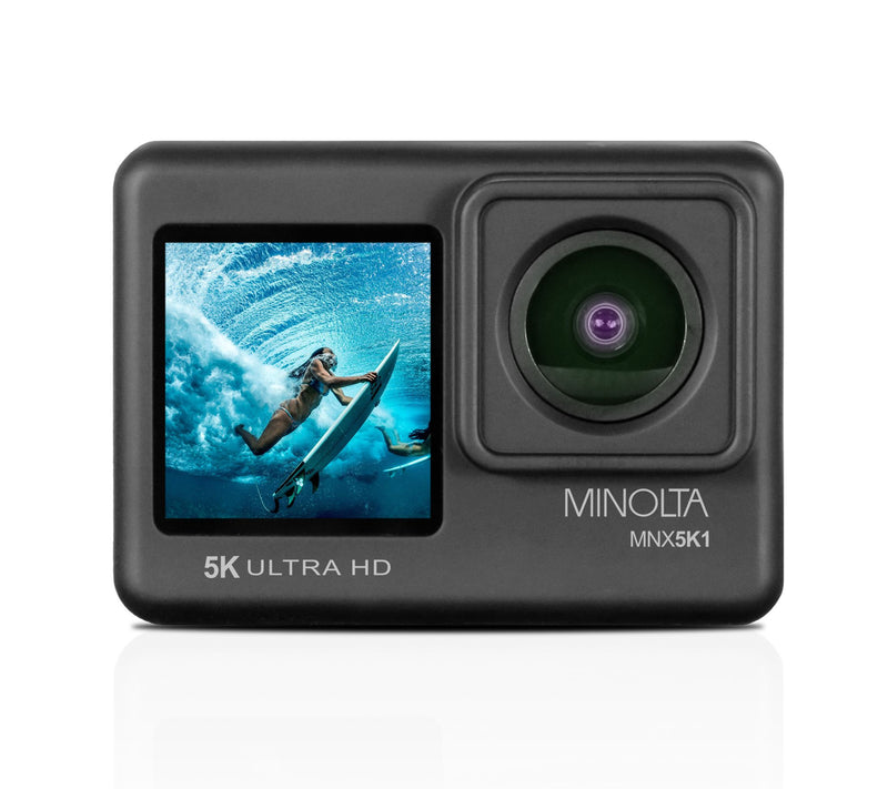 Minolta MNX5K1 5K Ultra HD / 24 MP Action Camera Kit — View 2