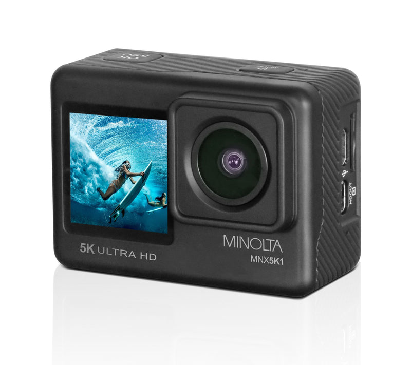 Minolta MNX5K1 5K Ultra HD / 24 MP Action Camera Kit — View 3