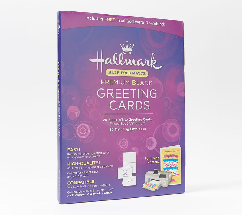Hallmark 20 Blank Greeting Cards/Envelopes with Card Studio Software — Main view
