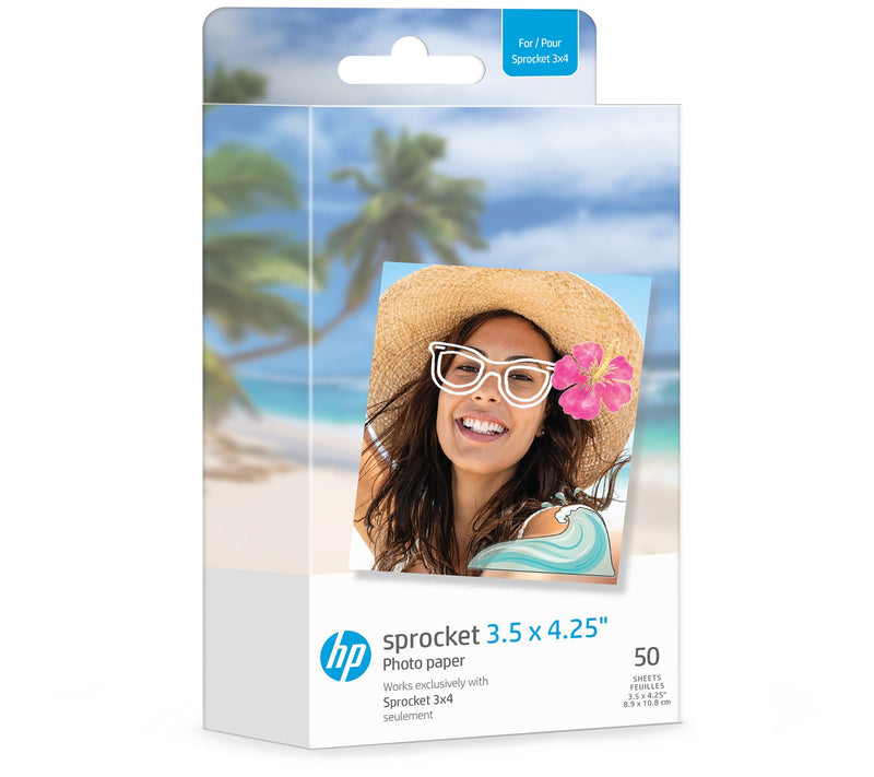 HP Sprocket 3.5"x4.25" Zink Sticky-Backed 50-Pack Photo Paper — Main view
