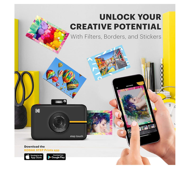 Kodak Step Touch 13MP Digital Camera & InstantPrinter — View 5