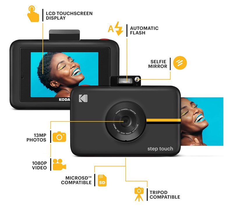 Kodak Step Touch 13MP Digital Camera & InstantPrinter — View 4