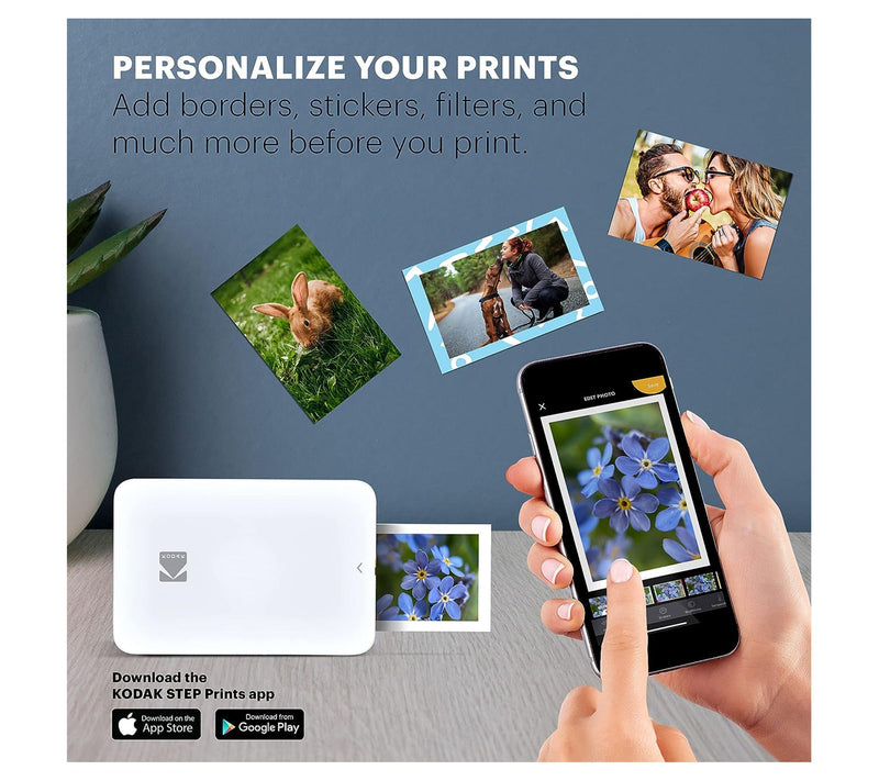 Kodak Step Slim Instant Mobile Photo Printer w/2x3 Zink Paper — View 4