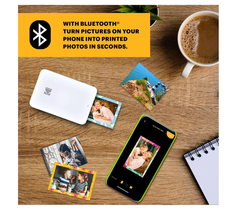 Kodak Step Slim Instant Mobile Photo Printer w/2x3 Zink Paper — View 5