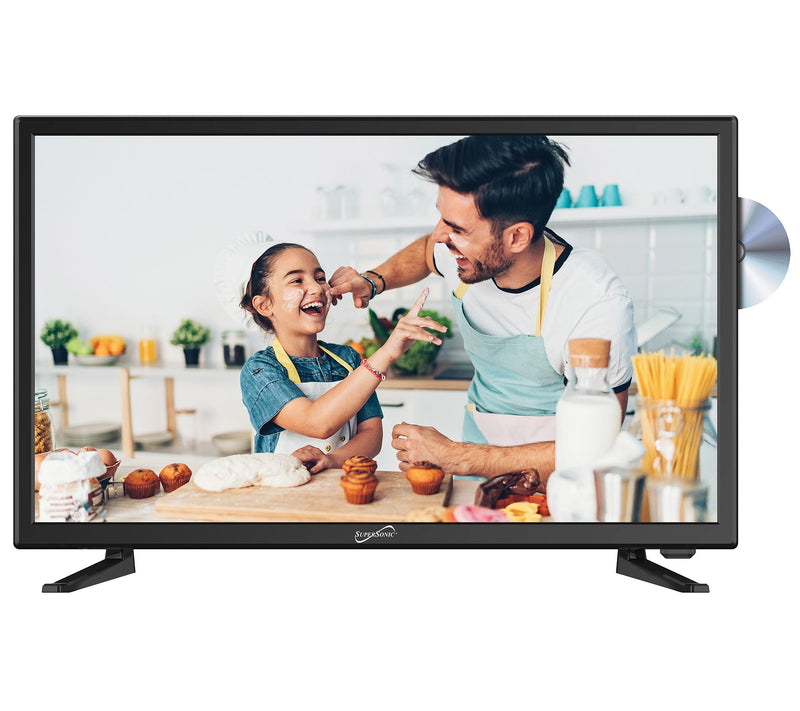 SuperSonic 24" Widescreen LED HDTV with Built-in DVD Player — Main view