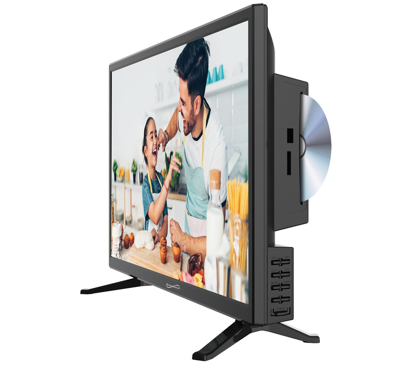 SuperSonic 24" Widescreen LED HDTV with Built-in DVD Player — View 3