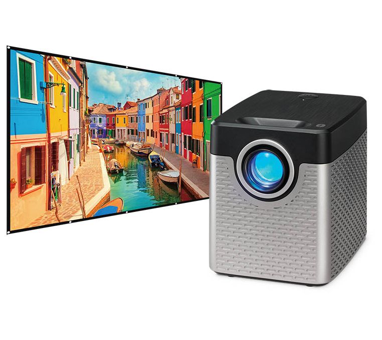 GPX 720p Projector with Screen — View 3