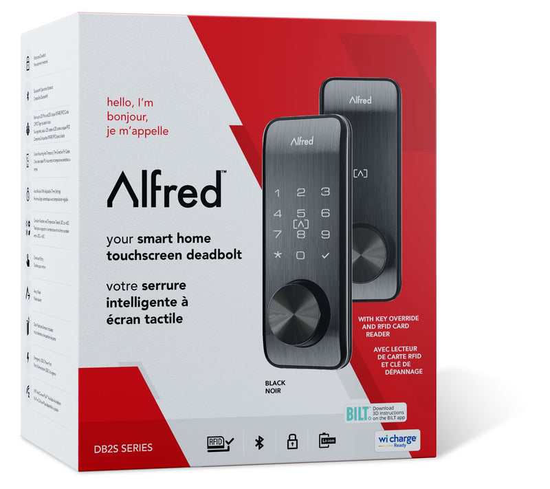 Alfred DB2S Smart Lock w/ Key & RFID — View 2