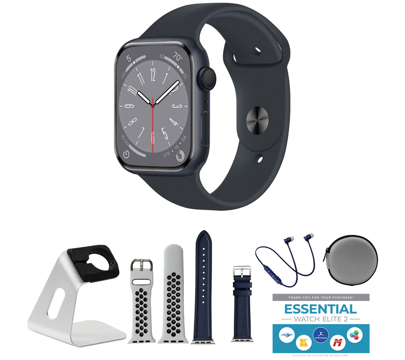 Apple Watch Series 9 45mm M/L GPS Smartwatch with Accessories — View 5