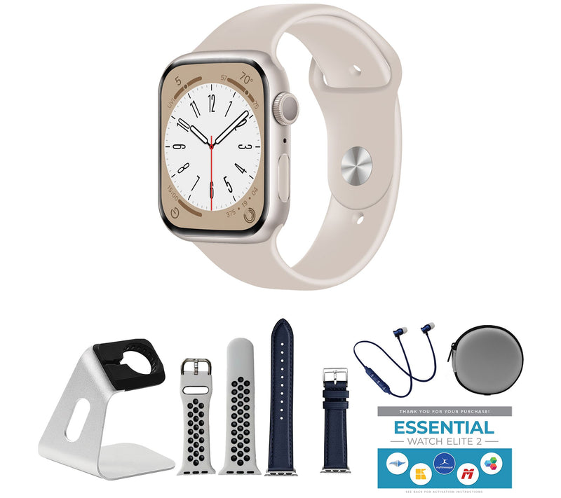 Apple Watch Series 9 45mm M/L GPS Smartwatch with Accessories — View 45