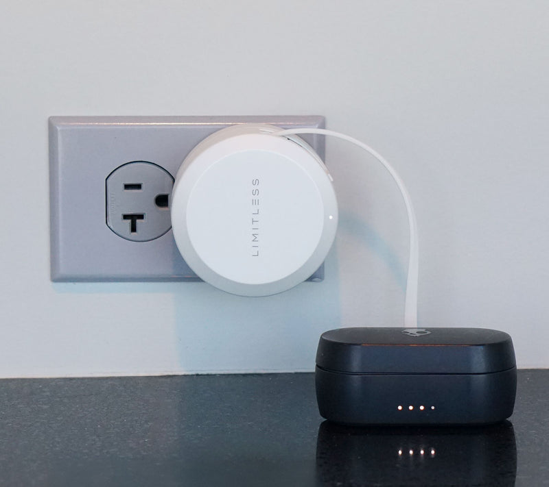 Limitless ChargeHub with With AC Prong, Built-in Cable, & Adapter Tips — View 14