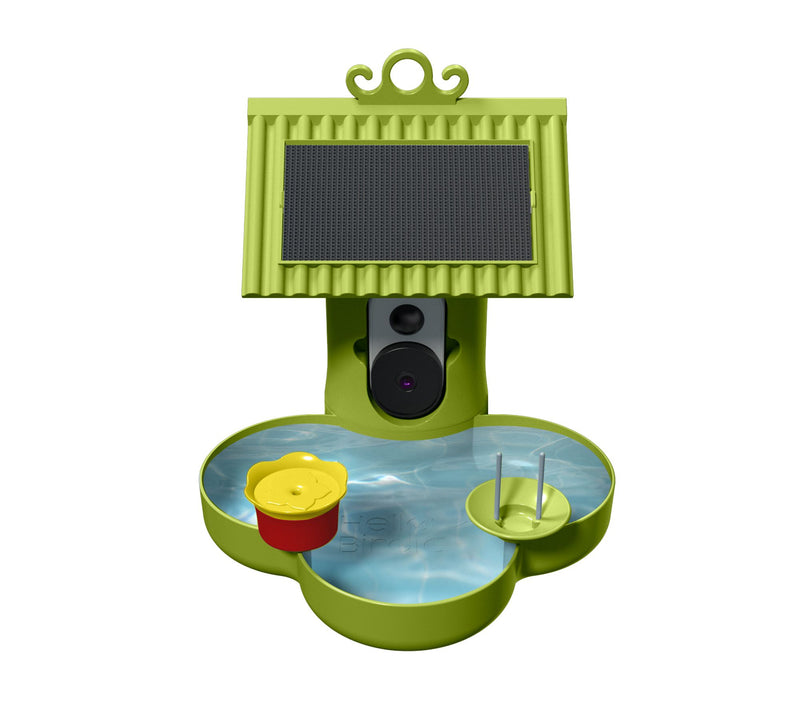 Hello Birdie Smart Bird Feeder with Solar Roof and Bird Bath — View 5