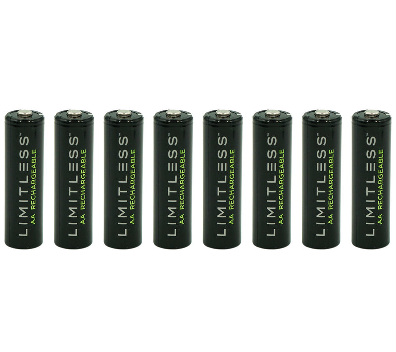 Limitless Rechargeable Batteries with Digital Display Charging Dock — View 6