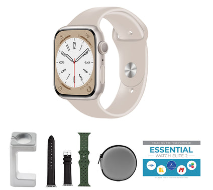 Apple Watch Series 9 45 mm S/M GPS Smartwatch Bundle