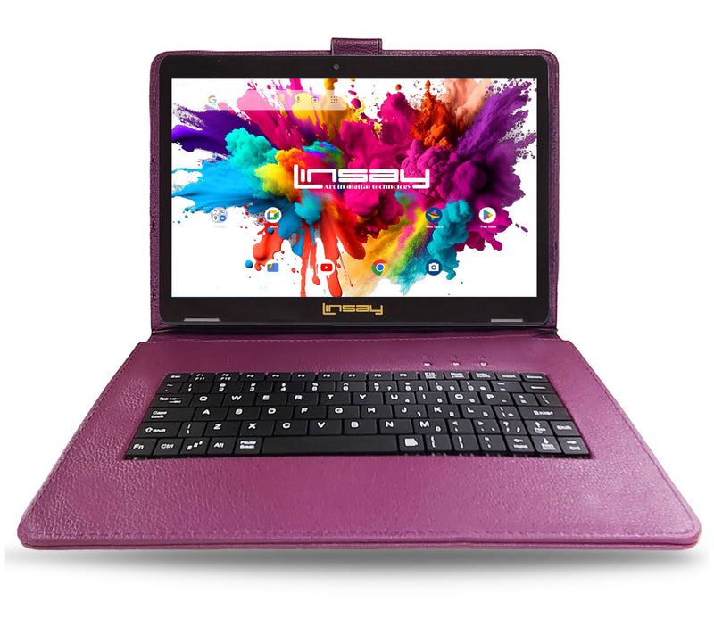 LINSAY Tab Octa Core 128GB w/ Keyboard Case Solid Special Ed — View 9