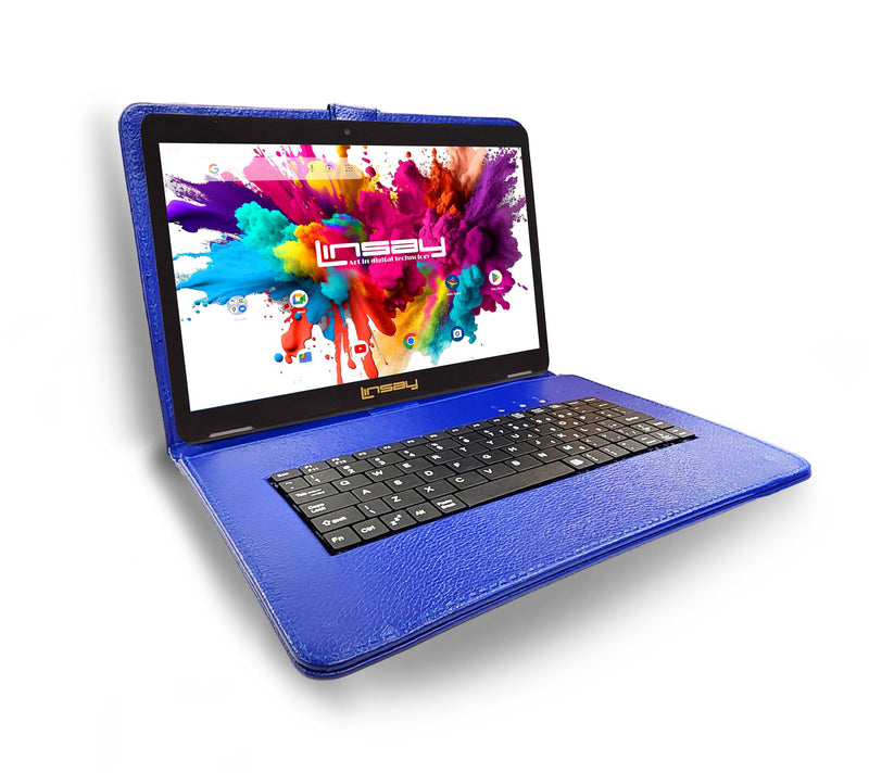 LINSAY Tab Octa Core 128GB w/ Keyboard Case Solid Special Ed — Main view