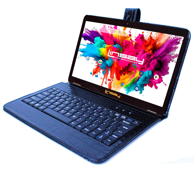 LINSAY Tab Octa Core 128GB w/ Keyboard Case Croco — Main view