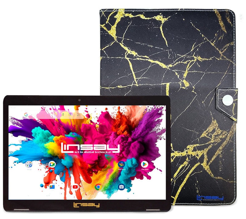 LINSAY Tab Octa Core 128GB w/ Case Solid — View 9