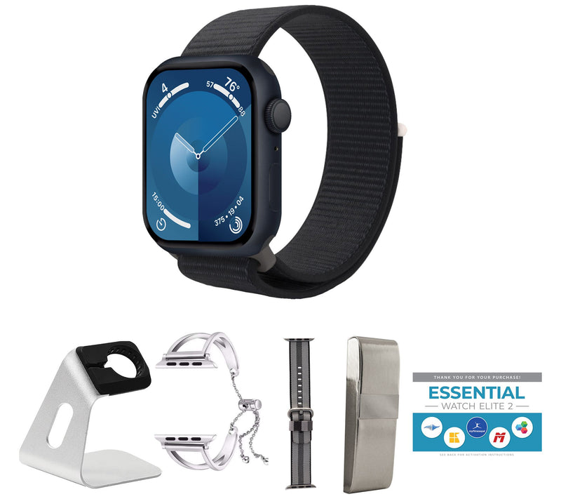 Apple Watch Series 9 45mm GPS Smartwatch with Sport Loop Band — View 5