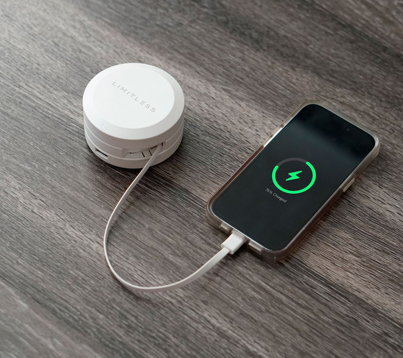 Limitless ChargeHub Power Bank with Retractable AC Prong & Cables — View 13