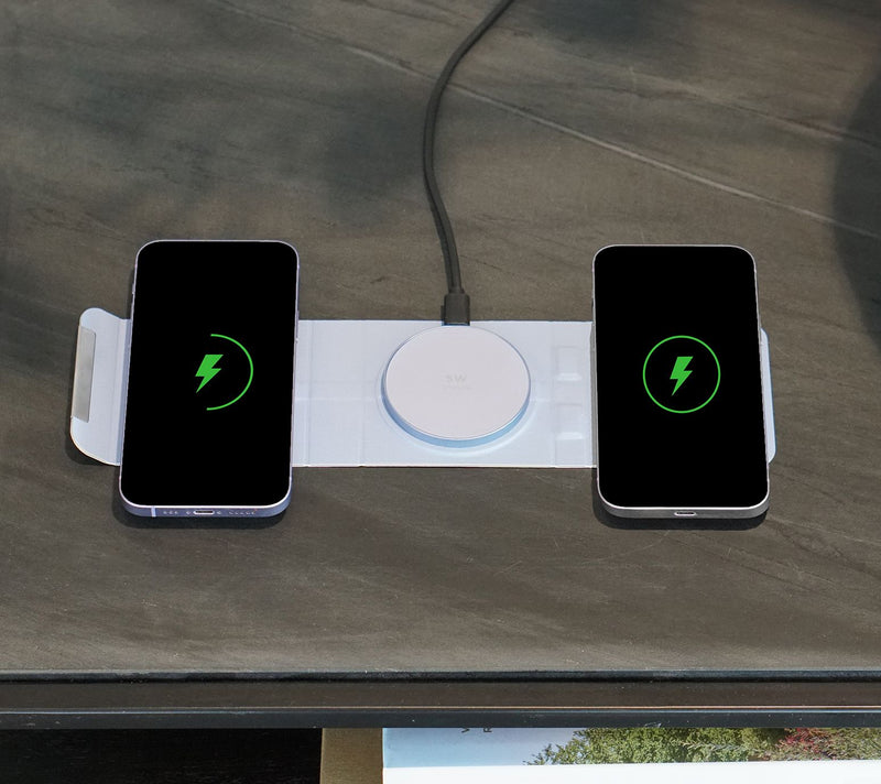 Limitless 3-in-1 Foldable Fast Wireless Charger with 30W PD Adaptor — View 12
