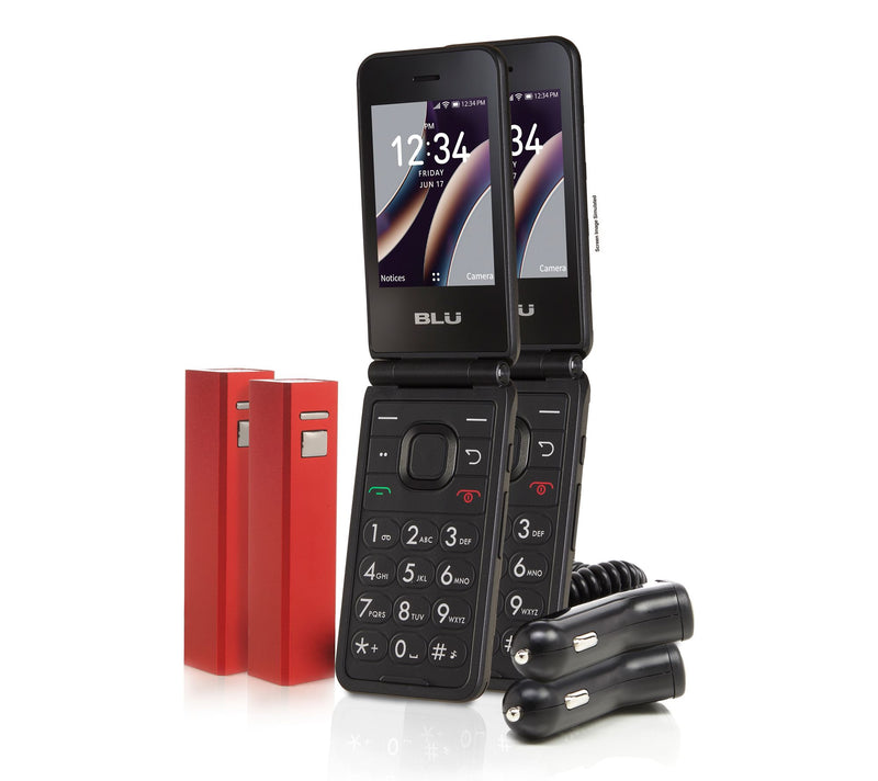 Tracfone BLU B300V with 2 Handsets and 1200 Talk/Text/Data — View 9