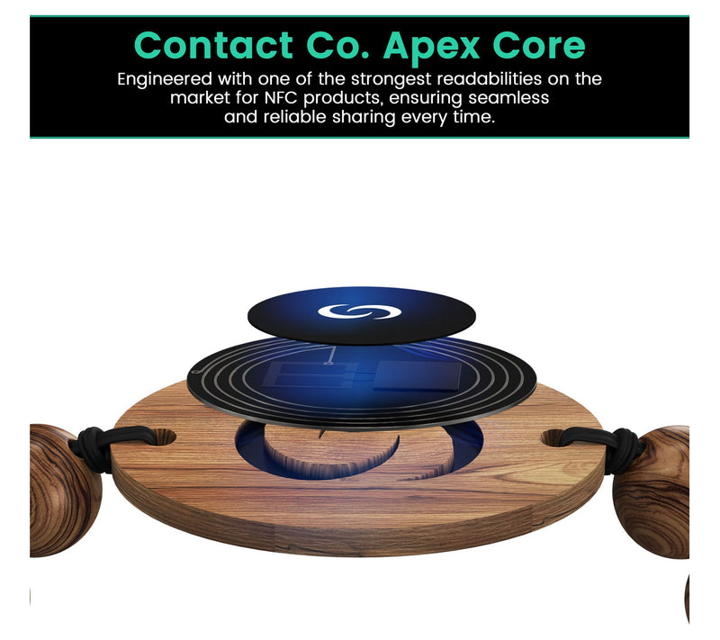 Contact Co. Smart Tap-to-Share Wooden Wearableracelet — View 6