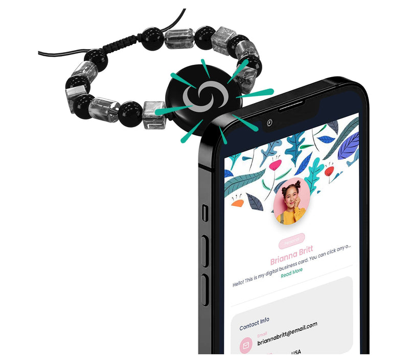 Contact Co. Smart Tap-to-Share Wearable Pendant — View 3