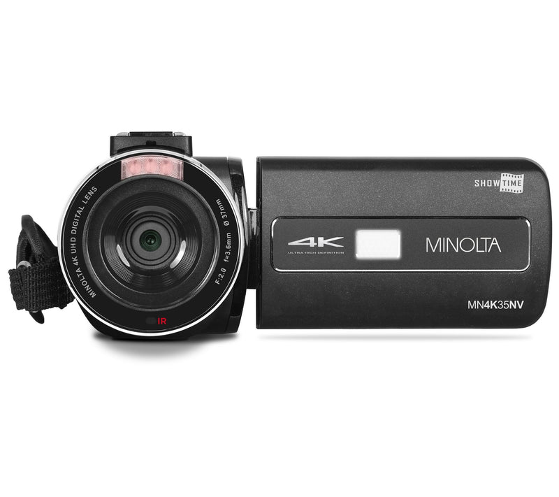Minolta MN4K35NV 4K Ultra Camcorder w/ Accessories — View 14