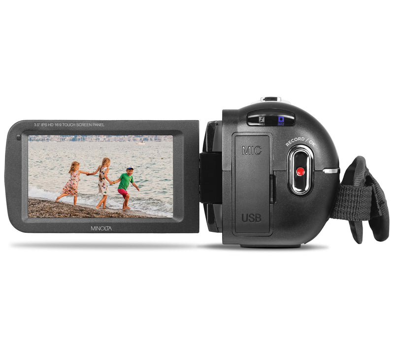 Minolta MN4K35NV 4K Ultra Camcorder w/ Accessories — View 17