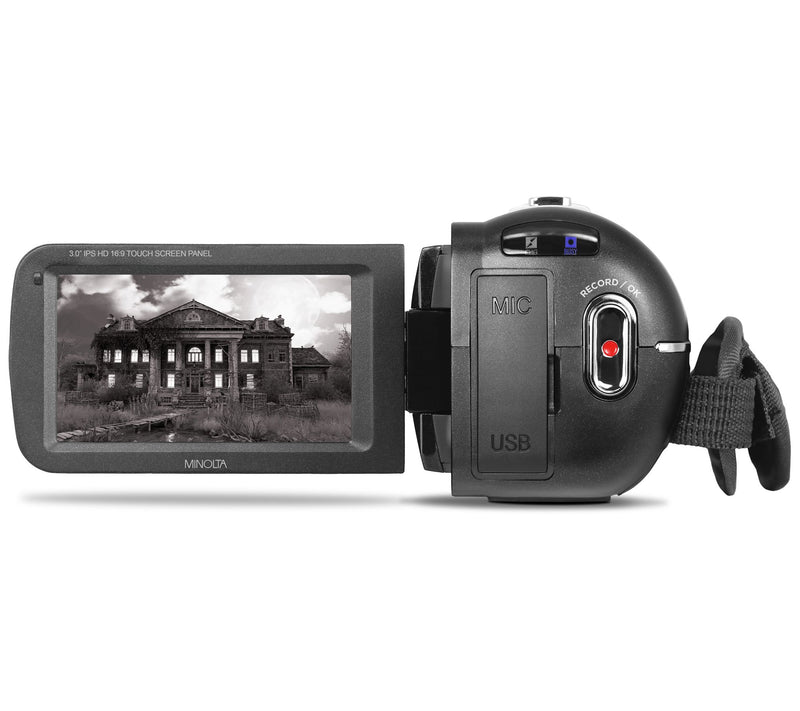 Minolta MN4K35NV 4K Ultra Camcorder w/ Accessories — View 18