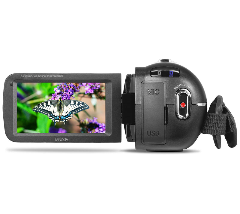 Minolta MN4K35NV 4K Ultra Camcorder w/ Accessories — View 19
