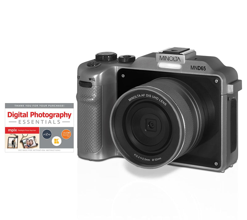 Minolta MND65 56MP & 18x Zoom Camera with 32GB SD Card & Accessories — View 5