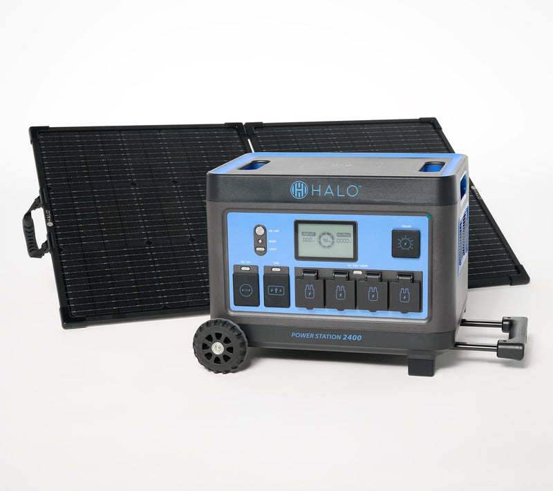 HALO 2400W Power Station with Built in Trolley & Solar 1800Wh Capacity — View 3