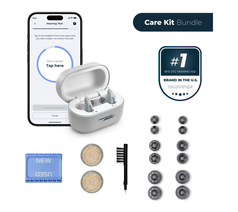 Lexie B2 Plus Self-Fitting OTC Hearing Aids powered by Bose w/Care Kit — Main view