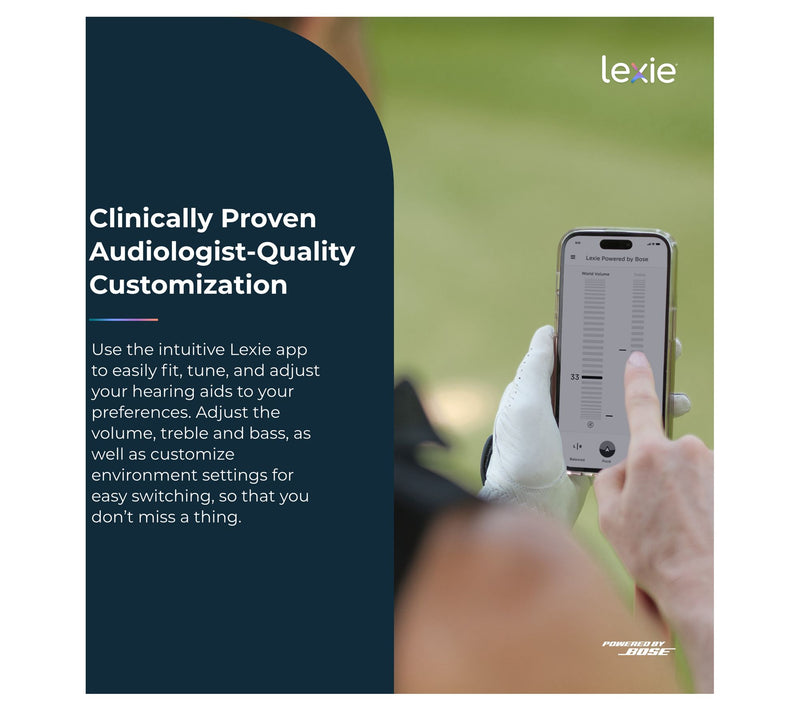 Lexie B2 Plus Self-Fitting OTC Hearing Aids powered by Bose w/Care Kit — View 6